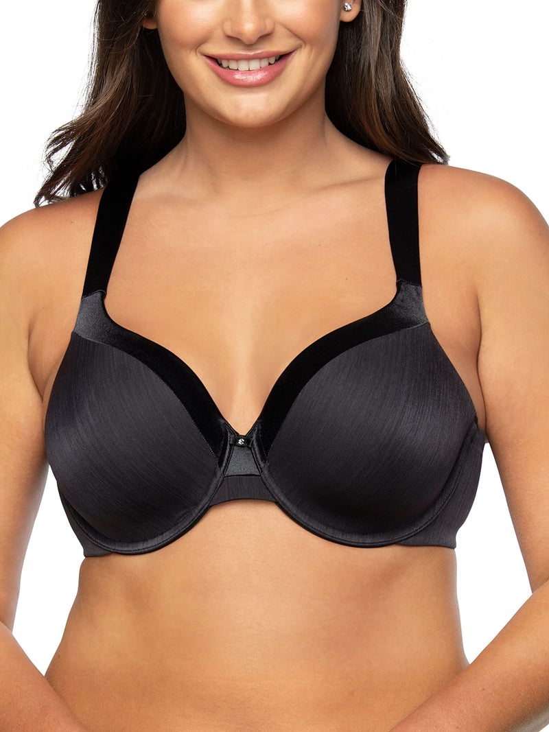 Vanity Fair Women's Illumination Full Figure Zoned-In Support Bra 76338, Midnight Black, 42C - Image 1